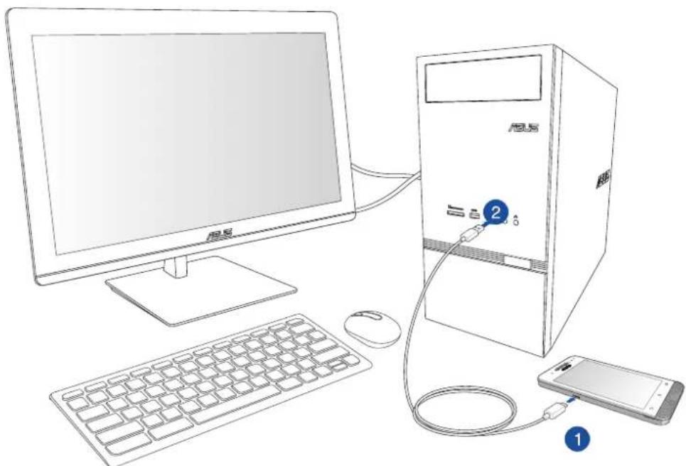 ASUS ZenFone A400CG - Connexion à un ordinateur de bureau - 1