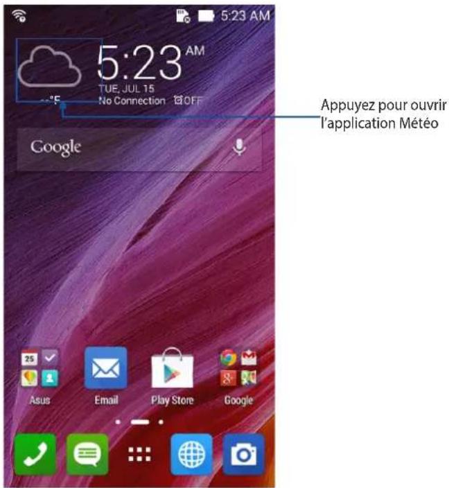 ASUS ZenFone A400CG - Météo - 1