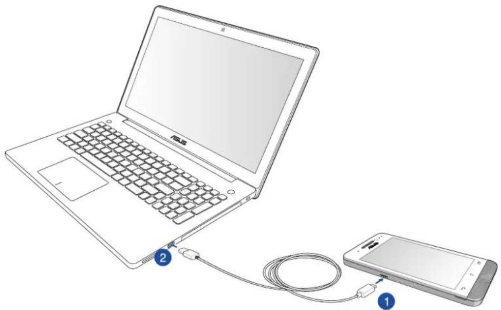 ASUS ZenFone A400CXG - Connexion à un ordinateur portable - 1