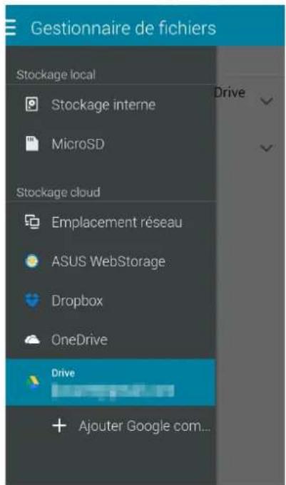 ASUS ZenFone A400CXG - Accéder à un service de stockage sur le nuage - 3