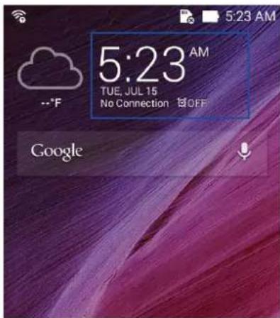 ASUS ZenFone A400CXG - Ouvrir l'application Horloge - 1