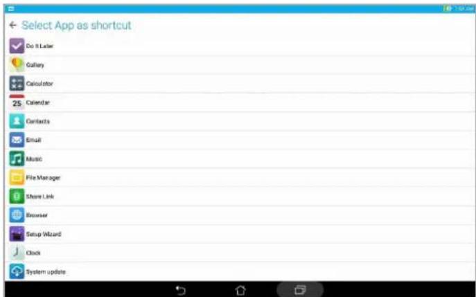 ASUS ZenPad 10 P023 - Personnaliser les boutons d'accès rapide - 3