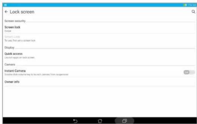 ASUS ZenPad 10 P023 - Personnaliser l'écran de verrouillage - 3