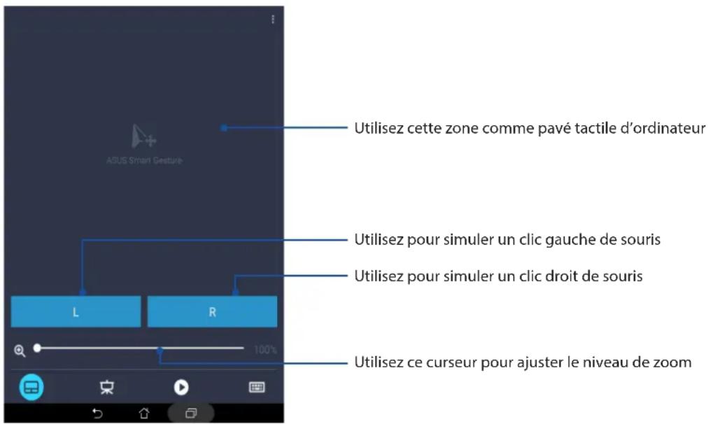 ASUS ZenPad 10 P023 - Utiliser l'écran comme pavé tactile - 1