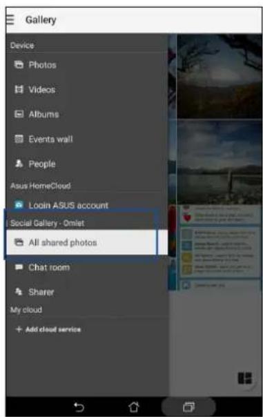 ASUS ZenPad 10 P023 - Visualiser les photos partagées à partir de l'application Galerie - 1