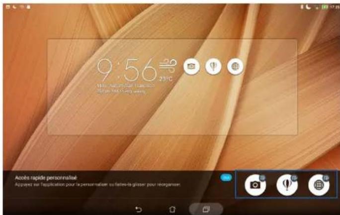 ASUS ZenPad 10 P00C - Personnaliser les boutons d'accès rapide - 2