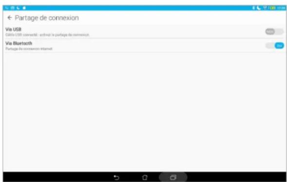 ASUS ZenPad 10 P00C - Partage de connexion Bluetooth - 1