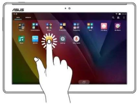 ASUS ZenPad 10 P00C - Ouvrir une application ou selectionner un élément - 1