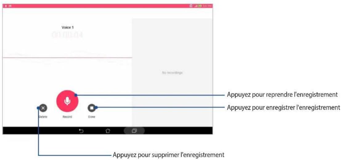 ASUS ZenPad 10 P00C - Suspendre un enregistrement - 1