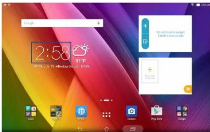 ASUS ZenPad 10 P00C - Ouvrir l'application Horloge - 1