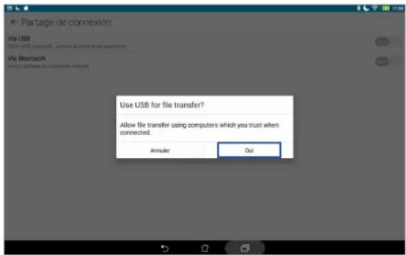 ASUS ZenPad 10 P00C - Partage de connexion USB - 1