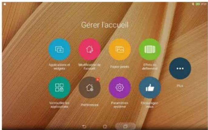 ASUS ZenPad 10 P00C - Personnaliser l'écran d'accueil - 1