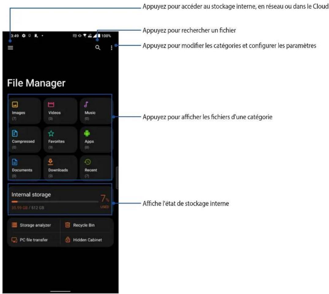 ASUS ROG Phone 6 Pro - Gestionnaire de fichiers - 1