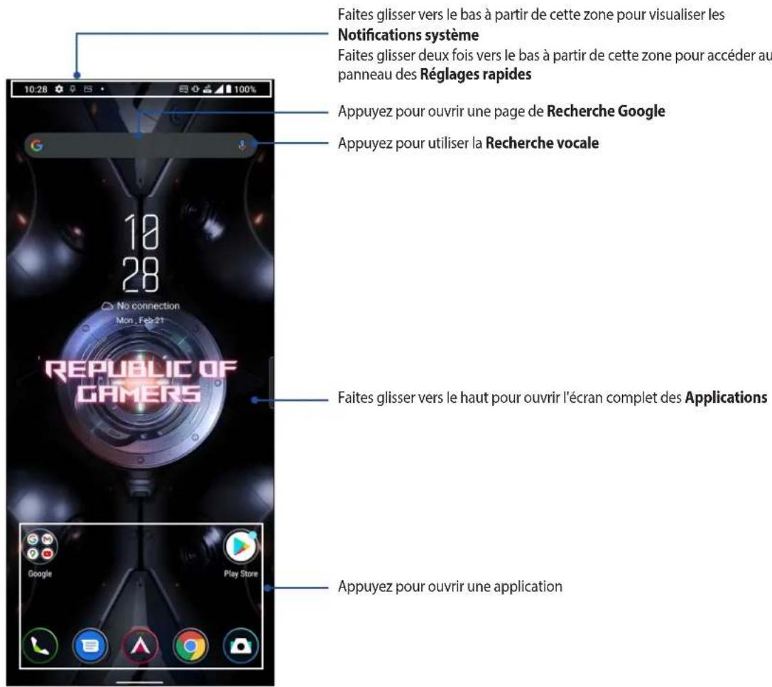 ASUS ROG Phone 6 Pro - Écran d'accueil - 1