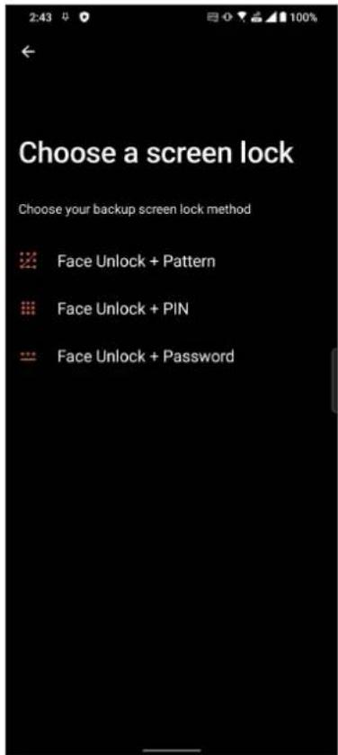 ASUS ROG Phone 6 Pro - Configurer le déverrouillage par reconnaissance faciale à partir du menu des paramètres - 3