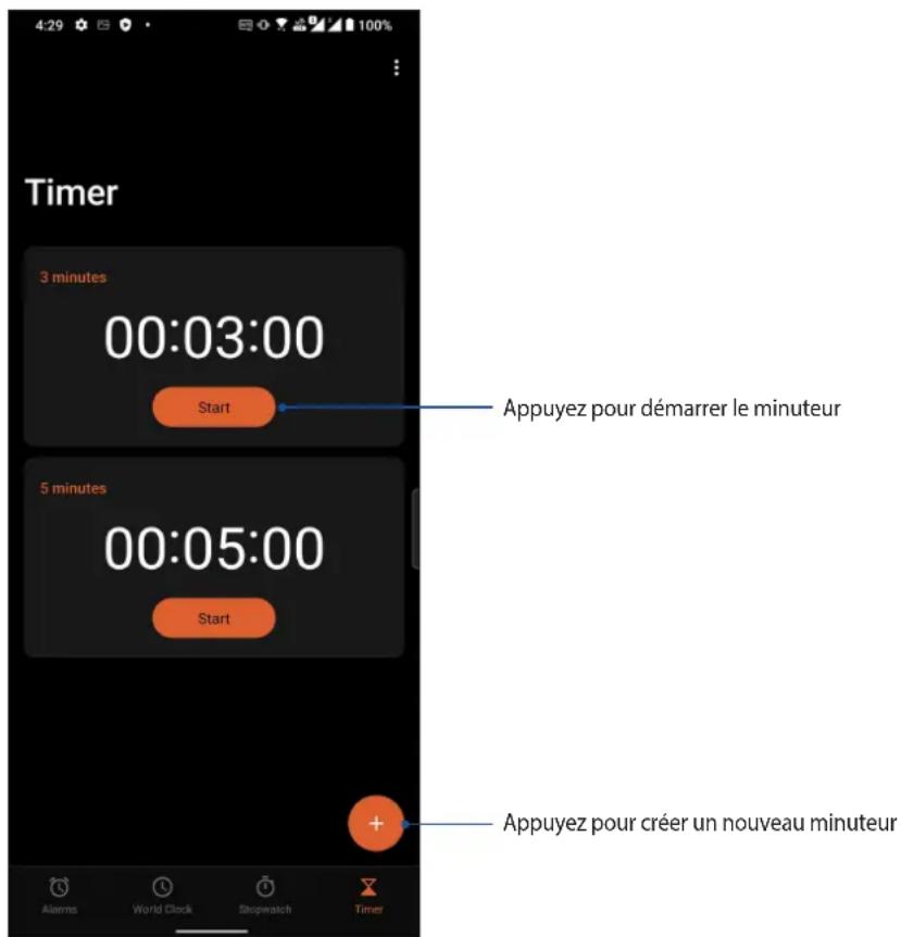 ASUS ROG Phone 6 Pro - Régler le minuteur - 1