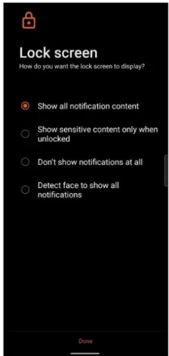 ASUS ROG Phone 6 Pro - Configurer le déverrouillage par reconnaissance faciale à partir du menu des paramètres - 5