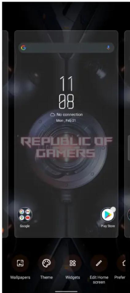 ASUS ROG Phone 6 Pro - Personnaliser l'écran d'accueil - 1
