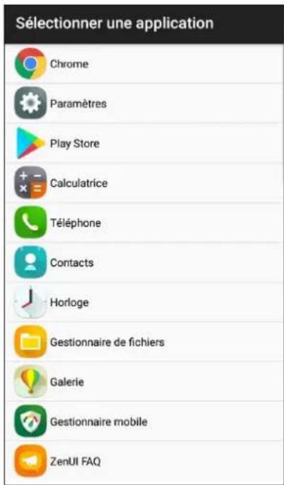 ASUS ZenFone Live ZB553KL - Personnaliser les boutons d'accès rapide - 2