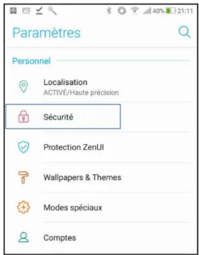 ASUS ZenFone Live ZB553KL - Personnaliser l'écran de verrouillage - 1
