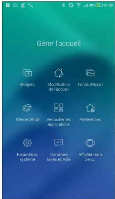 ASUS ZenFone Live ZB553KL - Personnaliser l'écran d'accueil - 1