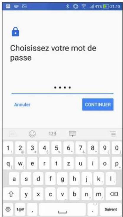 ASUS ZenFone Live ZB553KL - Mot de passe - 1