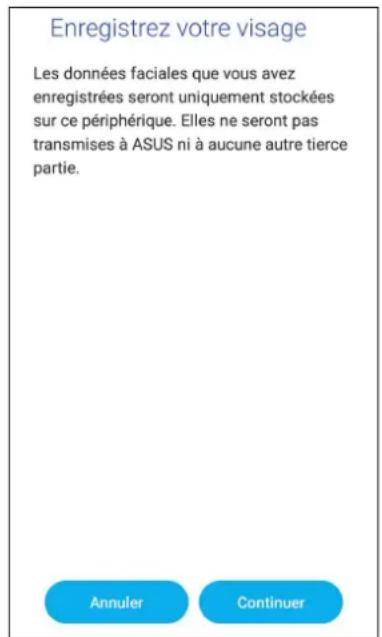 ASUS ZenFone Live L1 - Configurer le déverrouillage par reconnaissance faciale à partir du menu des paramètres - 3