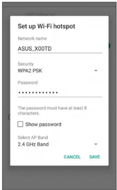 ASUS ZenFone Max Pro ZB602KL - Partage de connexion Wi-Fi - 1