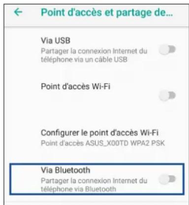 ASUS ZenFone Max Pro ZB602KL - Partage de connexion Bluetooth - 1