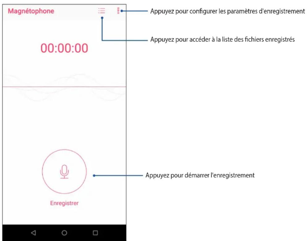 ASUS ZenFone Max Pro ZB602KL - Ouvrir le magnétophone - 1