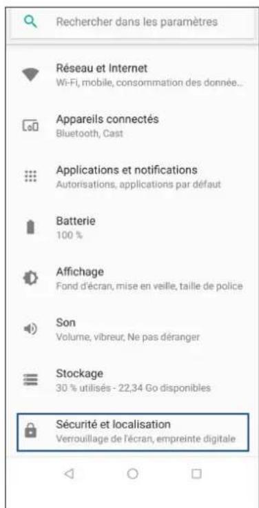 ASUS ZenFone Max Pro ZB602KL - Configurer le déverrouillage par reconnaissance faciale à partir du menu des paramètres - 1