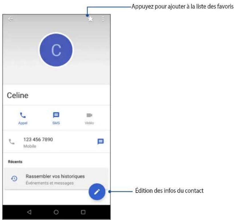 ASUS ZenFone Max Pro ZB602KL - Personnaliser le profil d'un contact - 1