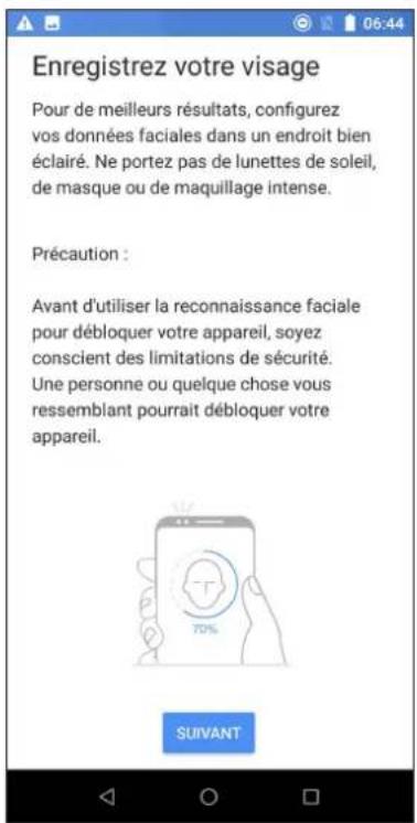 ASUS ZenFone Max Pro ZB602KL - Configurer le déverrouillage par reconnaissance faciale à partir du menu des paramètres - 6