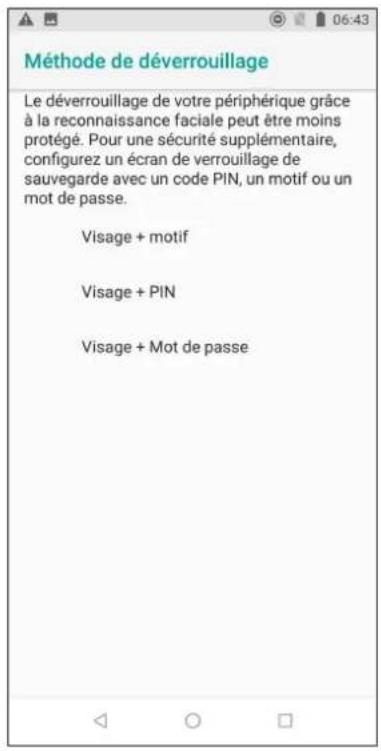 ASUS ZenFone Max Pro ZB602KL - Configurer le déverrouillage par reconnaissance faciale à partir du menu des paramètres - 4