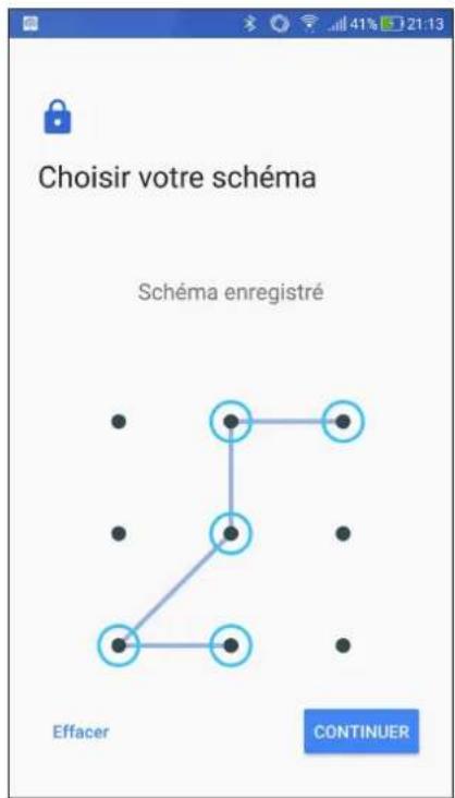 Choisir votre schéma Schéma enregistré Effacer CONTINUER