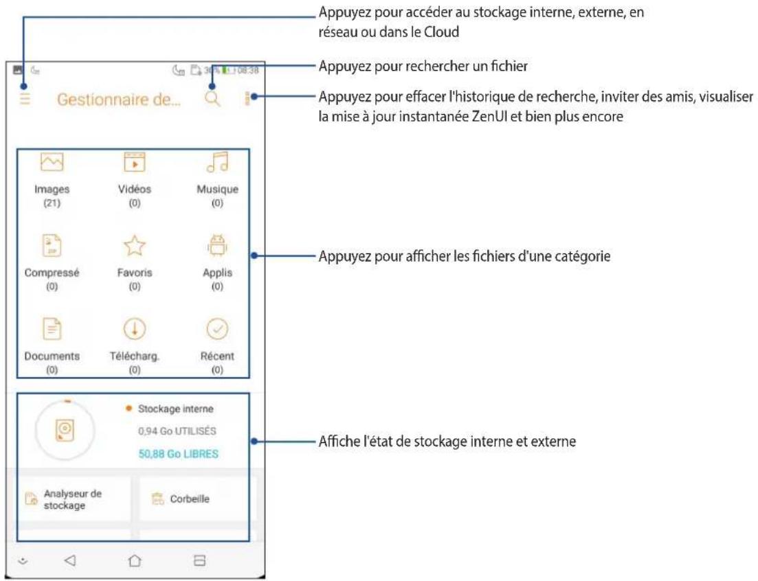 ASUS ZenFone 5Q ZC600KL - Gestionnaire de fichiers - 1