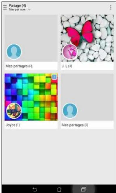 ASUS MeMO Pad 7 ME171C - Afficher les photos partagées par un contact spécifique - 1