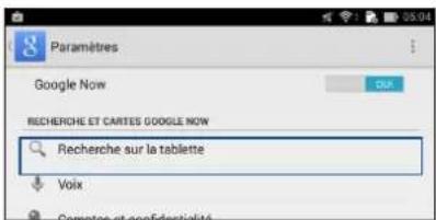 ASUS MeMO Pad 7 ME171C - Personnaliser les paramètres de recherche vocale - 2