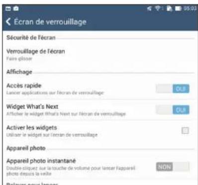 ASUS MeMO Pad 7 ME171C - Personnaliser l'écran de verrouillage - 2