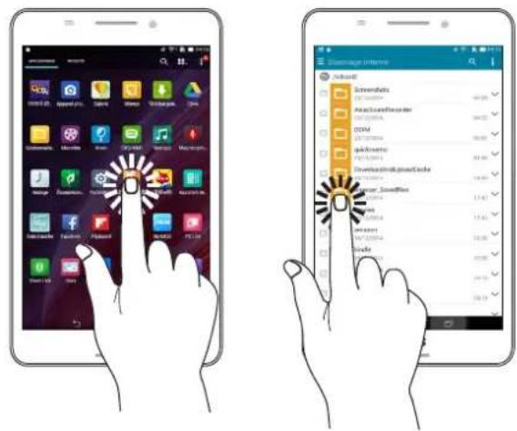 ASUS MeMO Pad 7 ME171C - Ouvrir une application ou selectionner un élément - 1