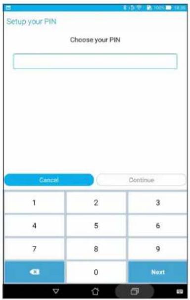 ASUS ZenPad C 7.0 Z170MG - Code PIN - 1