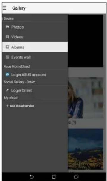 ASUS ZenPad C 7.0 Z170MG - Acceder aux images de vos reseaux sociaux ou stockées en ligne - 1
