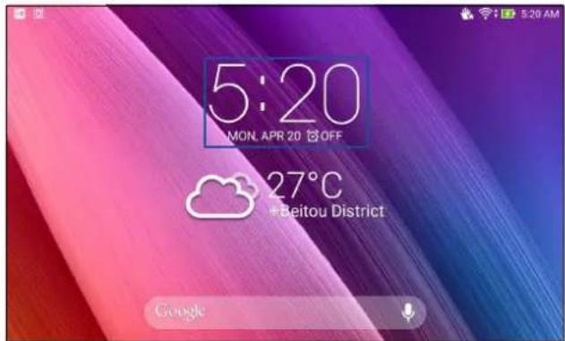 ASUS ZenPad C 7.0 Z170MG - Ouvrir l'application Horloge - 1