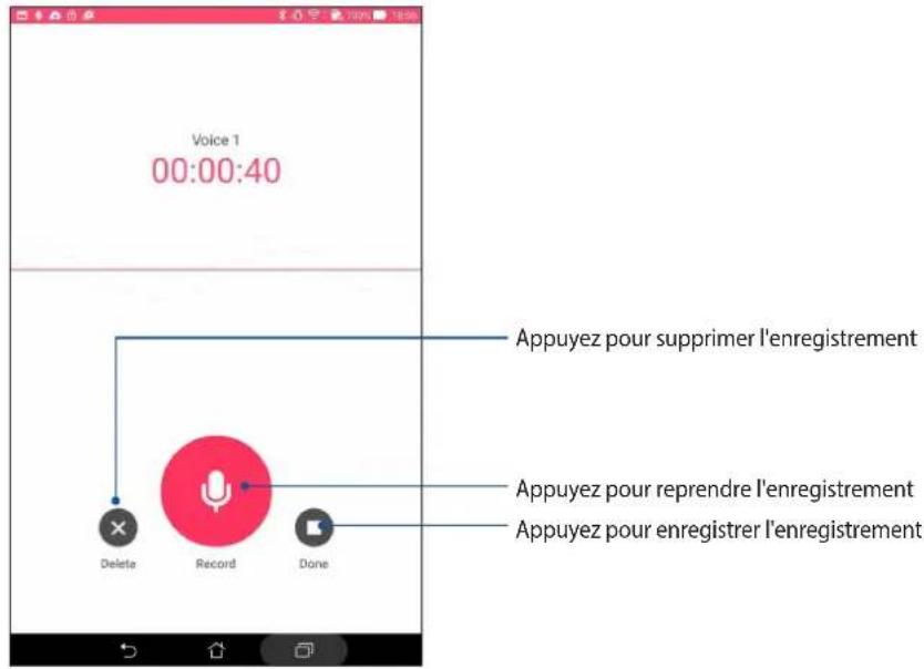 ASUS ZenPad C 7.0 Z170MG - Suspendre un enregistrement - 1