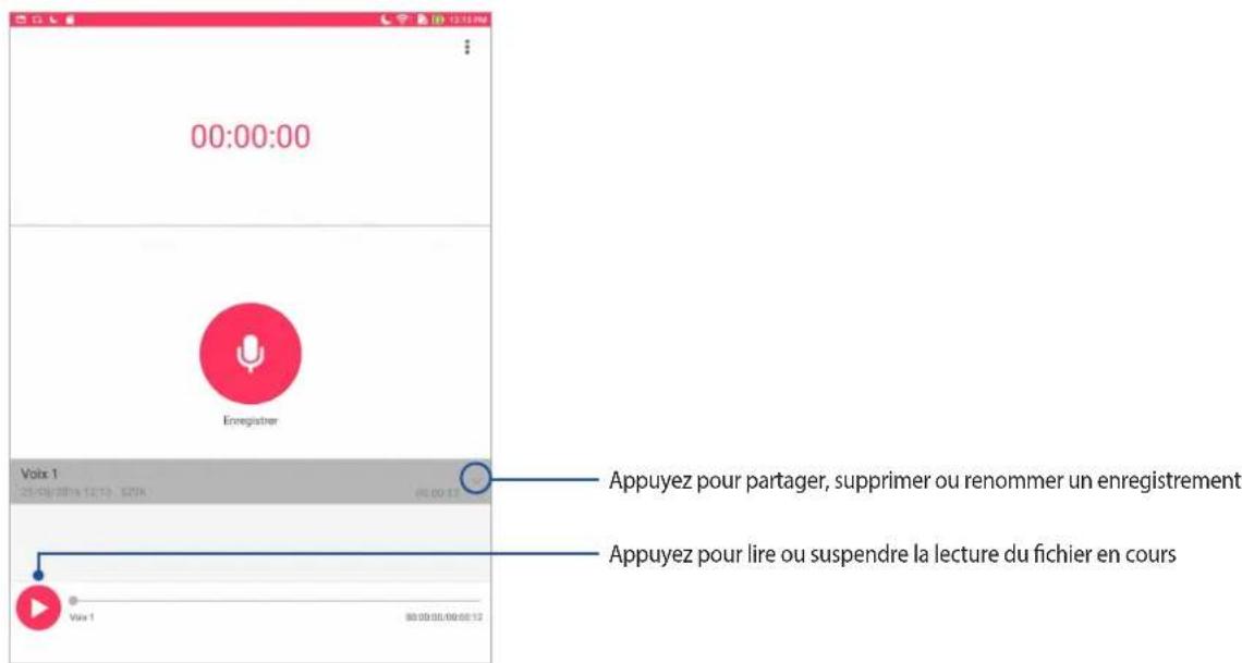 ASUS ZenPad 3S 10 Z500KL - Liste d'enregistrement - 1