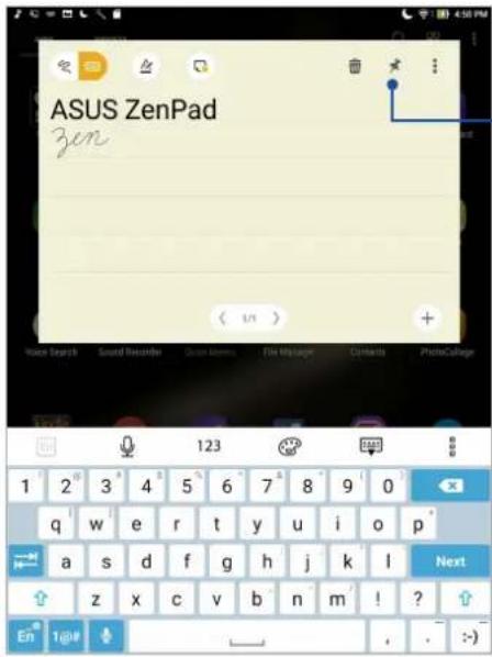 ASUS ZenPad 3S 10 Z500KL - Créer un pense-bête - 1