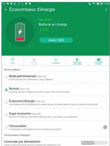 ASUS ZenPad 3S 10 Z500KL - Configuration de l'économiseur d'énergie - 1