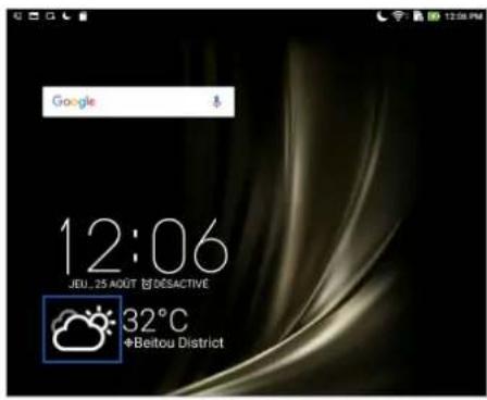 ASUS ZenPad 3S 10 Z500KL - Lancer l'application météo - 1