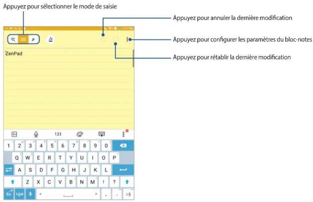 ASUS ZenPad 3S 10 Z500KL - Créer un bloc-notes - 2