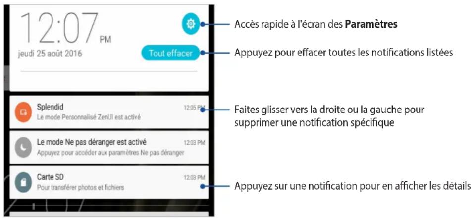ASUS ZenPad 3S 10 Z500KL - Notifications système - 1